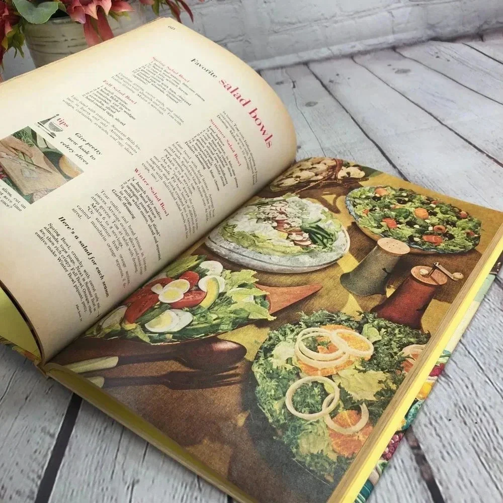 vintage better homes and gardens cookbook salad book 1968